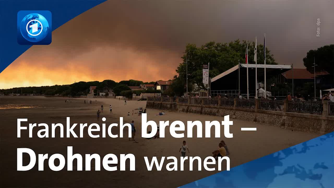 Waldbrände in Südfrankreich: Evakuierung im Gange
