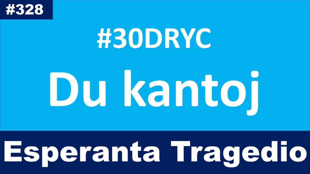 Mi ŝatas tiujn kantojn en Esperanto