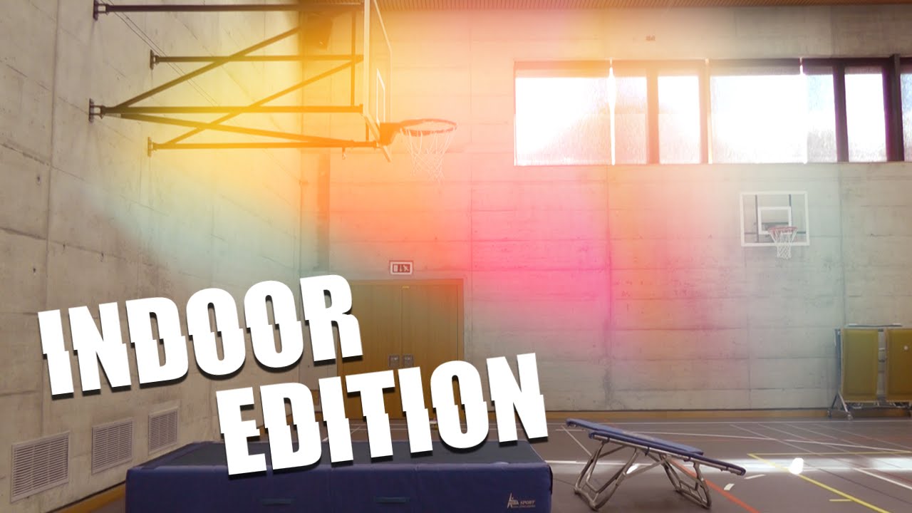 Indoor Trick Shot Edition: Wall Bouncer & Trampoline Stunts