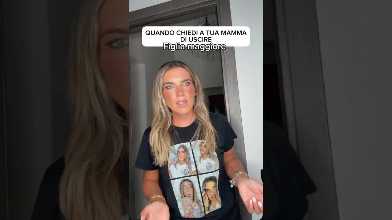 Mamma, posso uscire? La figlia esce di casa