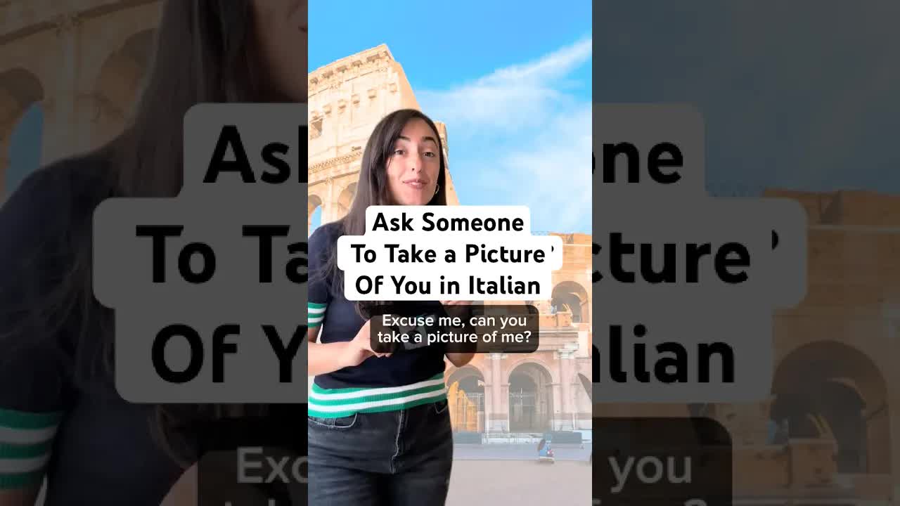Chiedere una Foto in Italiano