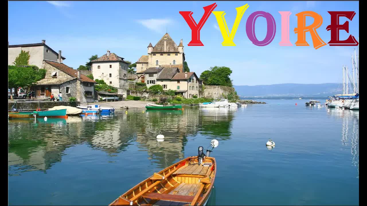 Visite du village d'Yvoire au bord du lac Léman