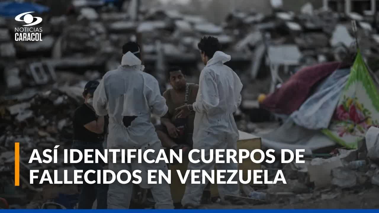 Identificación de víctimas tras terremotos en Venezuela