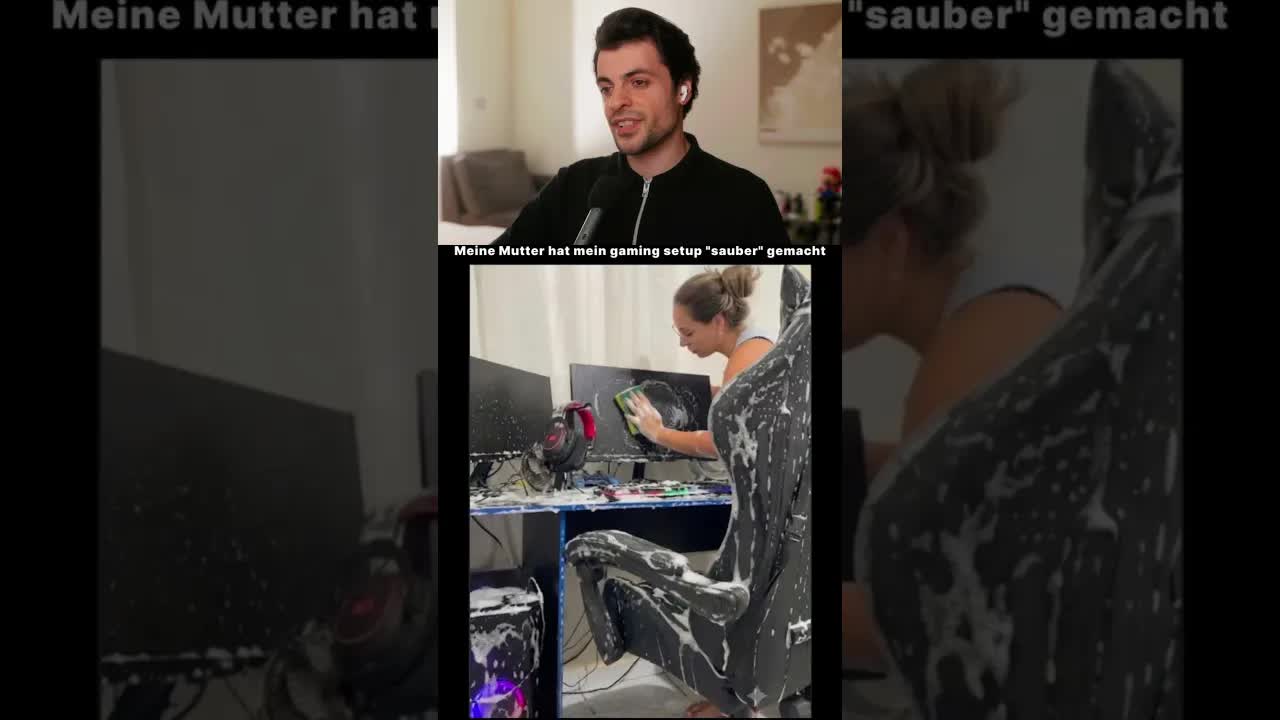 Meine Mutter hat mein Gaming-Setup sauber gemacht