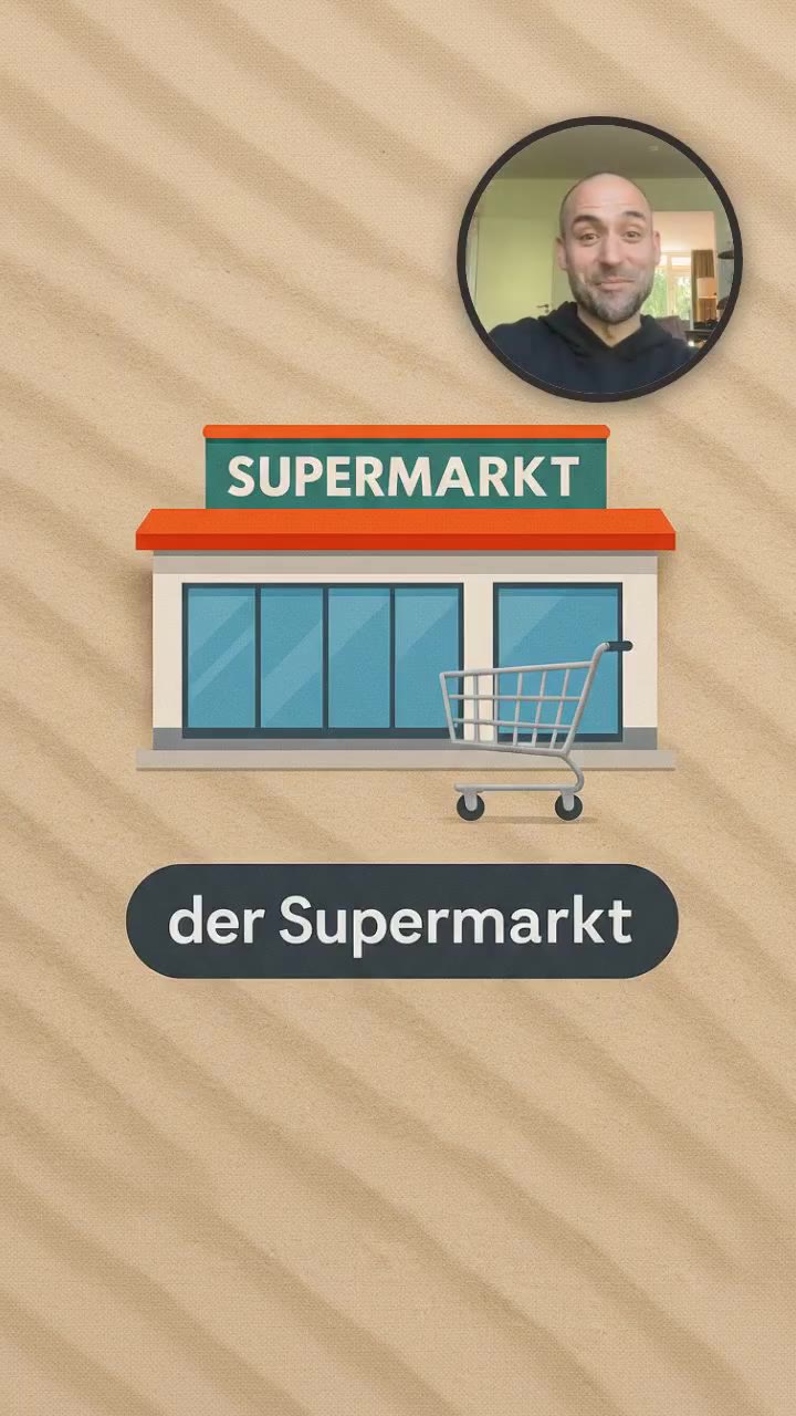 Im Supermarkt: Brot, Eier und viel Obst kaufen