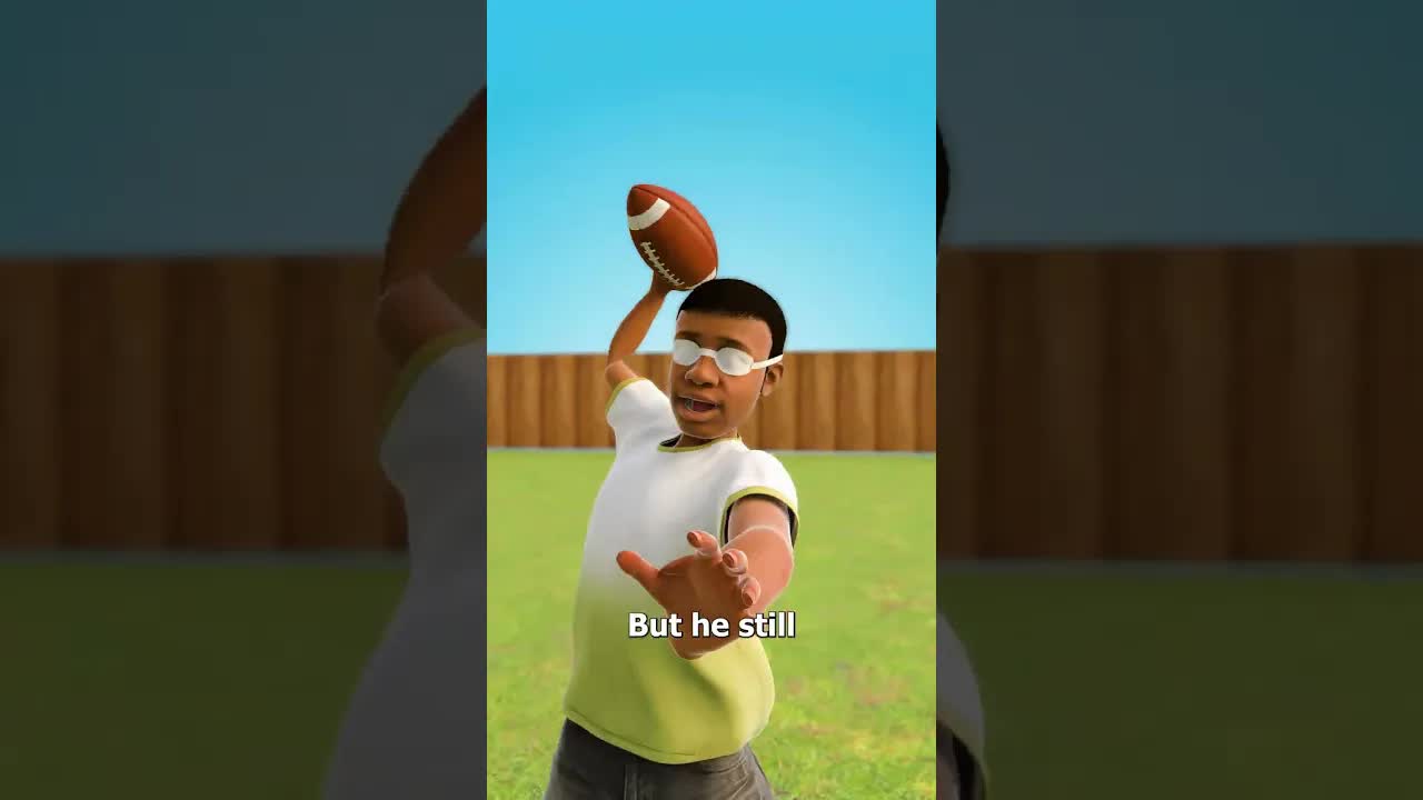 The Blind Kid Who Became a Quarterback