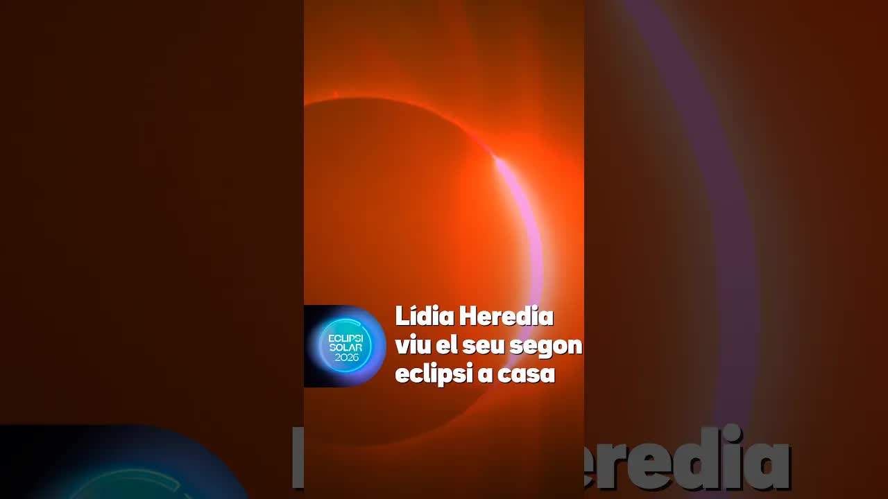 Lidia Heredia veu l'anell de diamant en el eclipsi solar