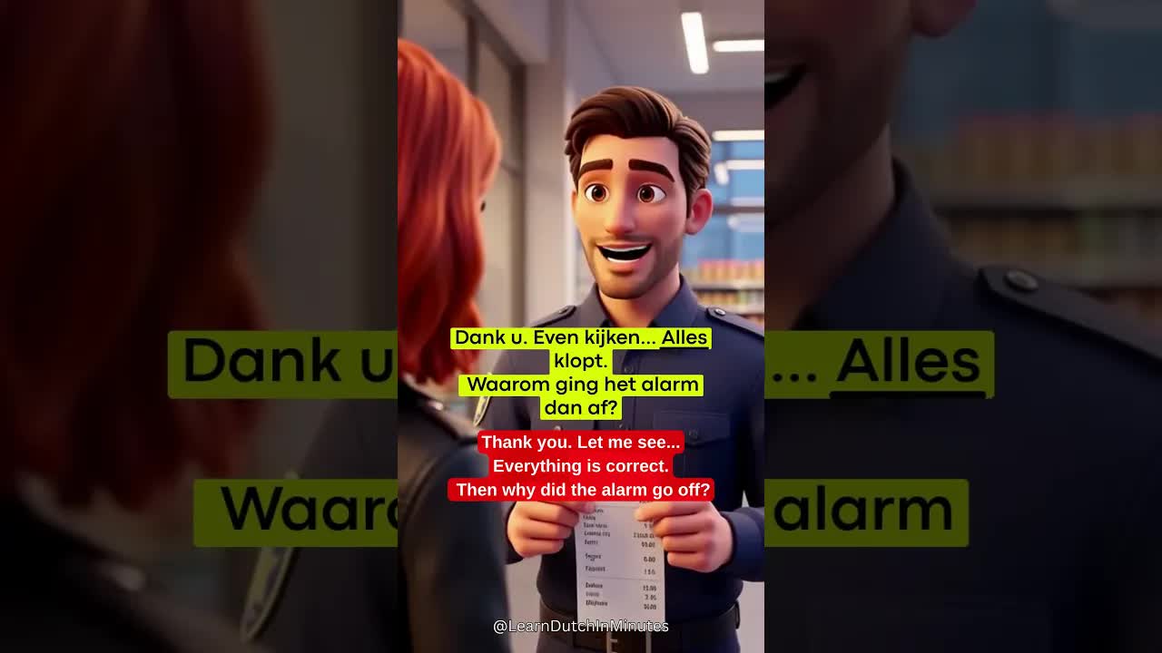 Alarm in de winkel – alles betaald