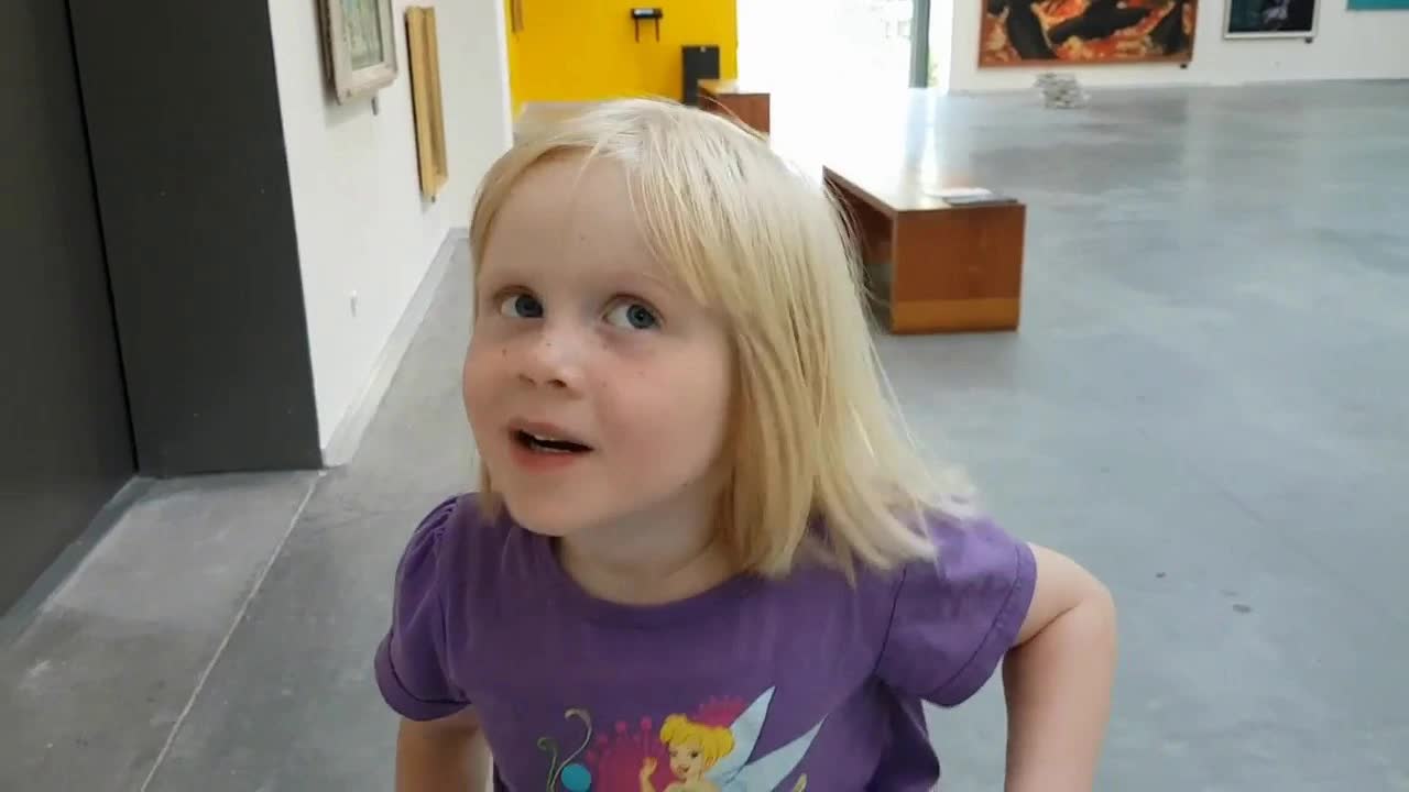 Far og datter på Vejle Kunstmuseum