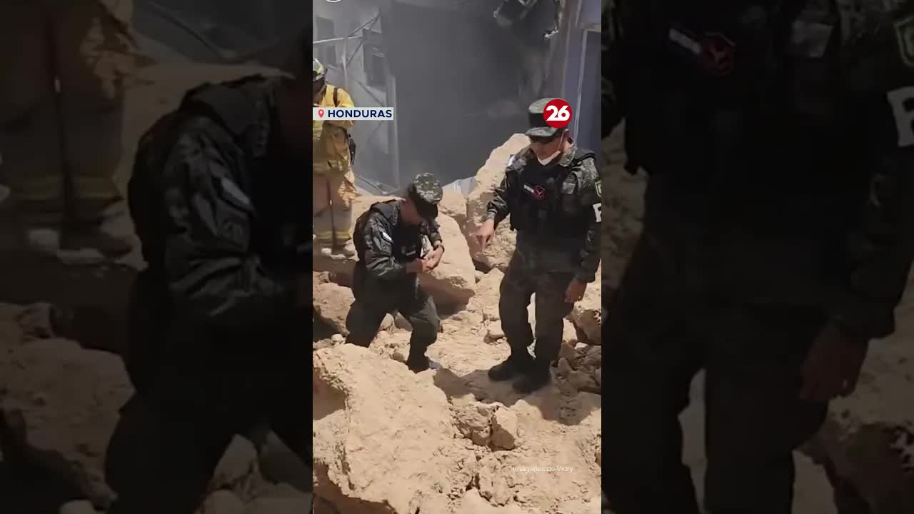rescate tras deslizamiento de tierra en Tegucigalpa