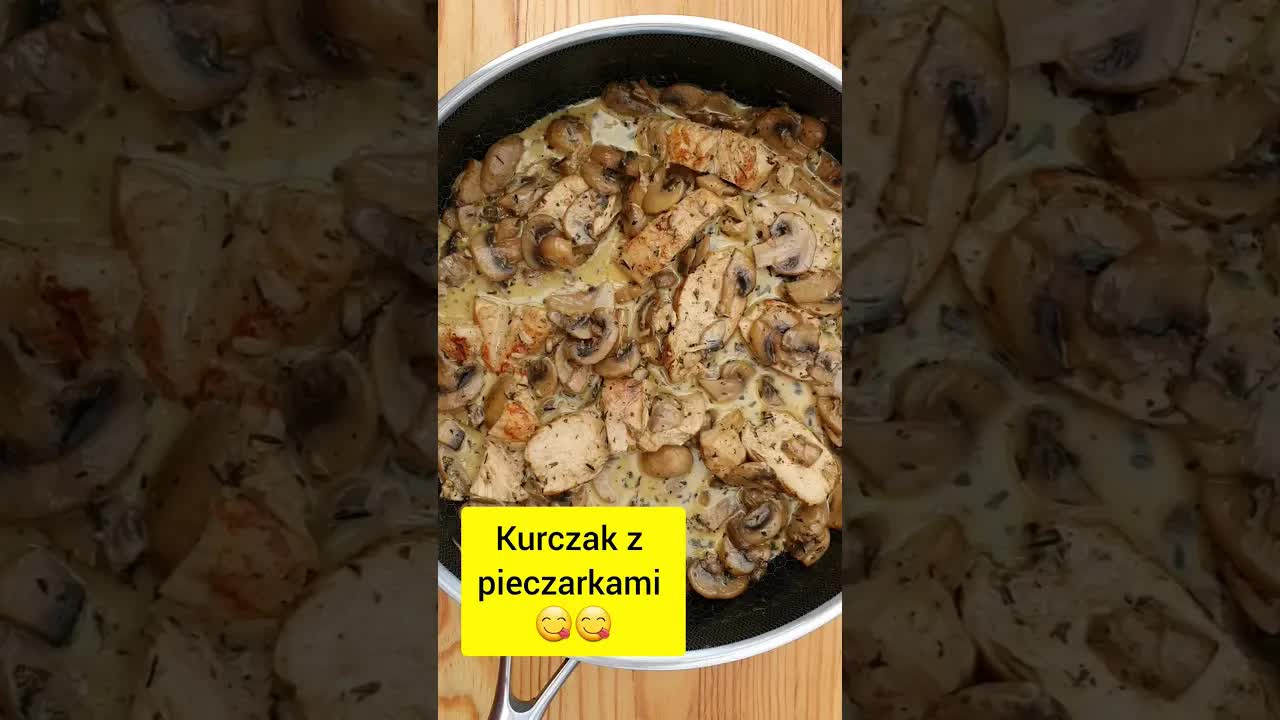 Szybki obiad: Kurczak z pieczarkami w sosie śmietanowym