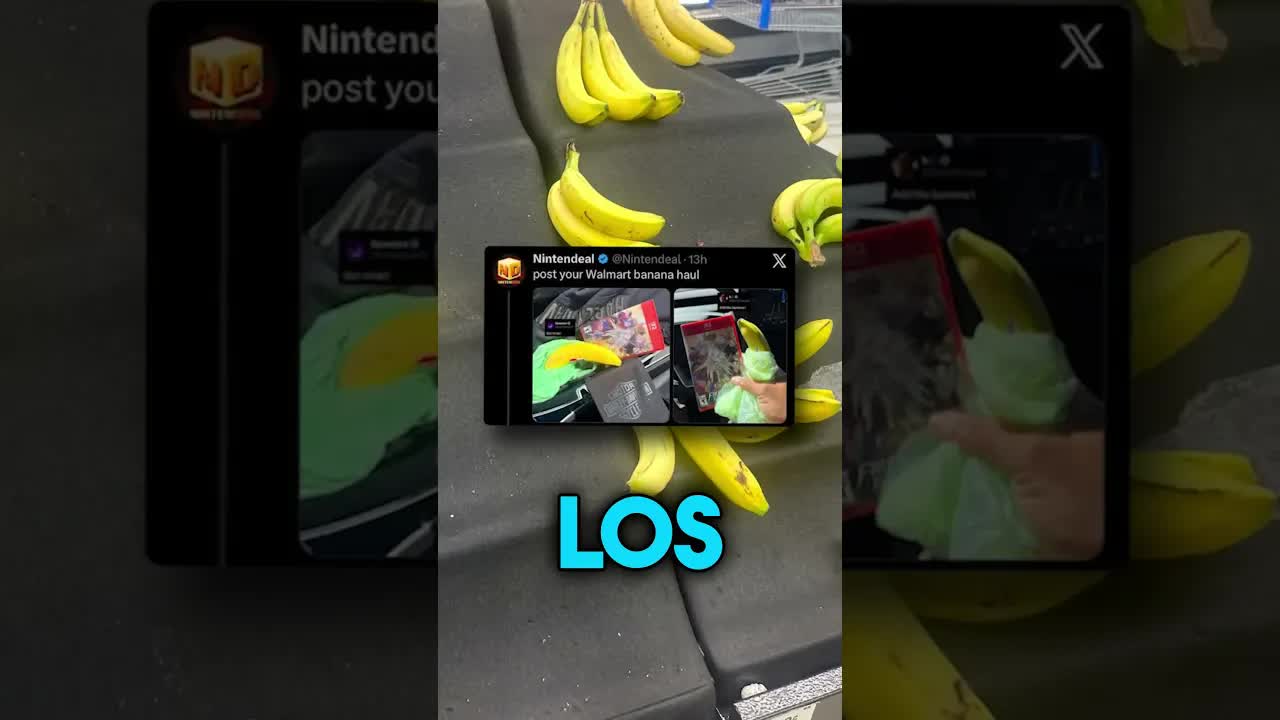 Fans compran plátanos para ahorrar en Switch 2