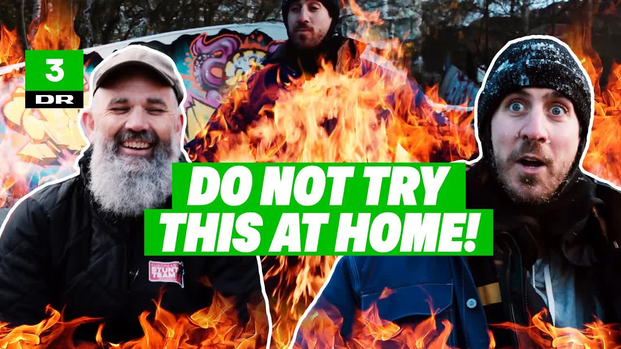 Stuntmand sætter ild til mig!
