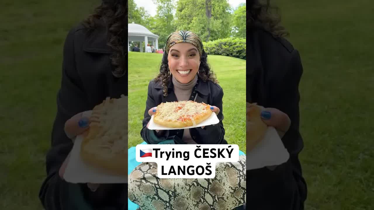 Poprvé ochutnávám český langoš