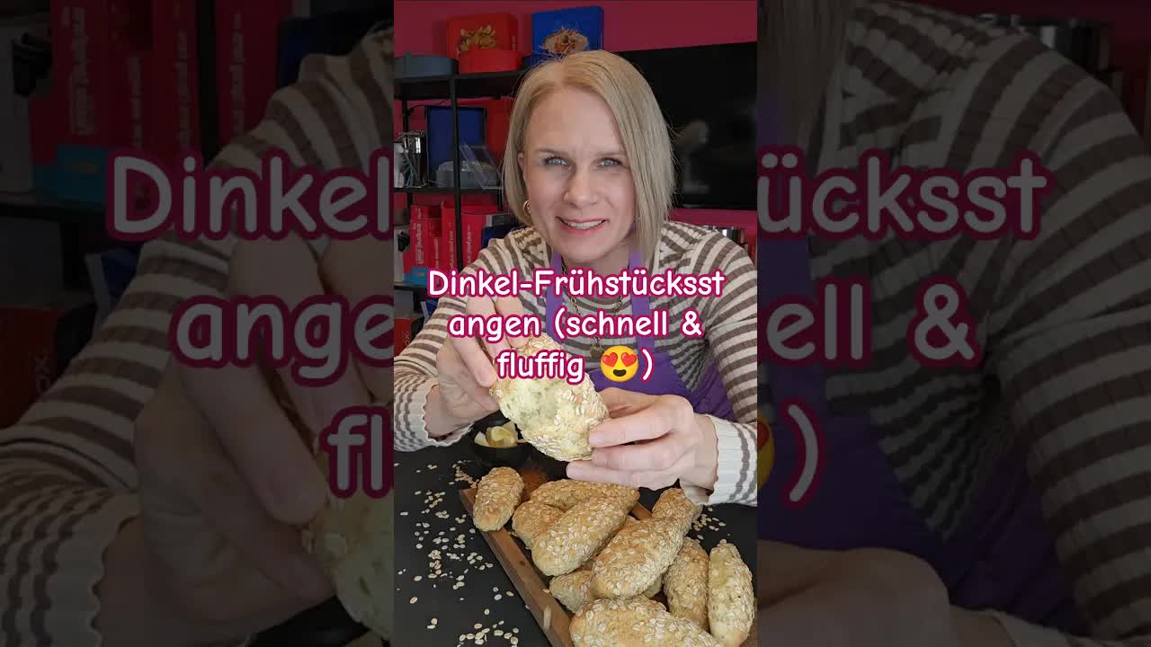 Dinkel-Frühstücksstangen in 20 Minuten backen