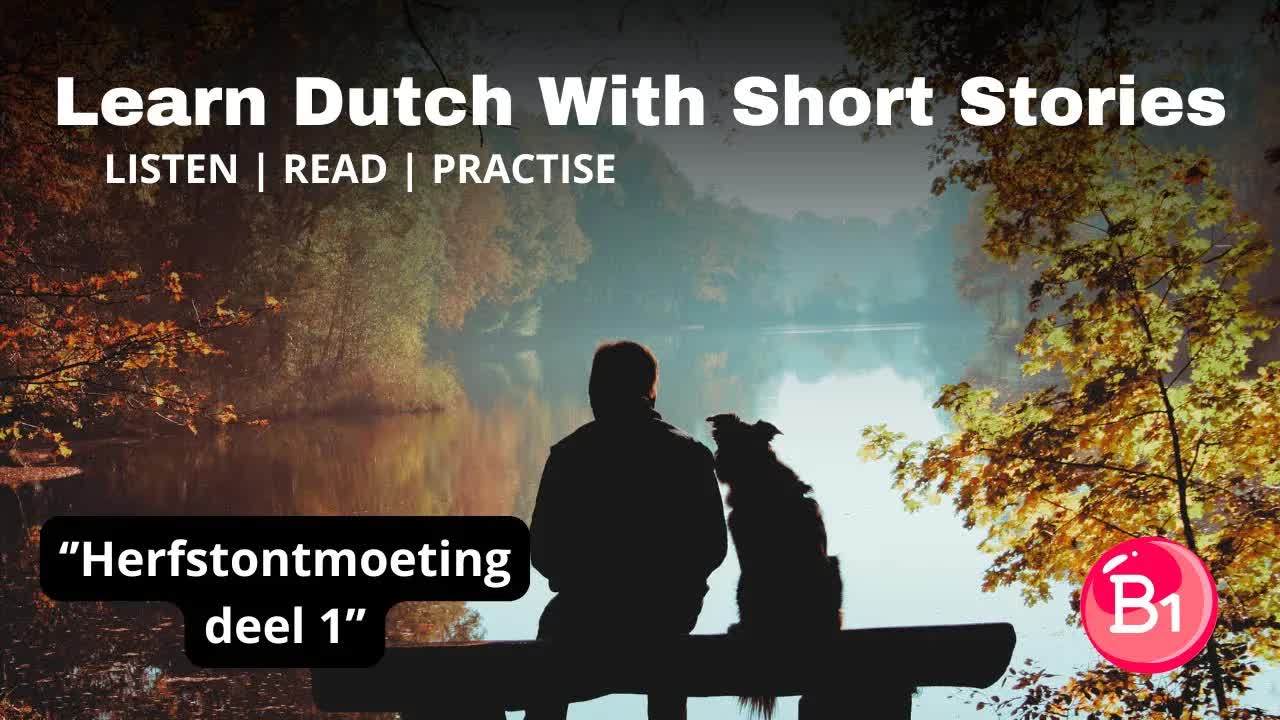 Een herfstwandeling in een klein dorp