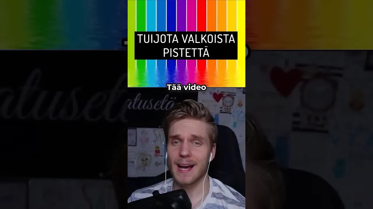 Valkoinen piste saa aivot näkemään värejä