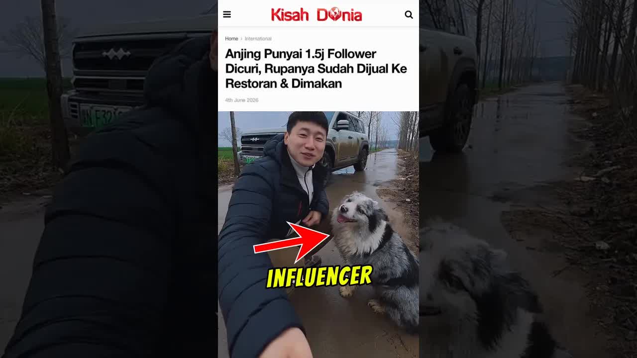 Kisah Sedih Anjing Influencer Dicuri dan Dimakan