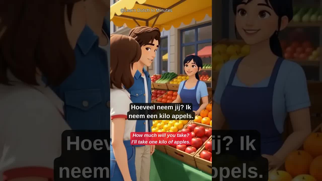 Met een vriend op de weekmarkt