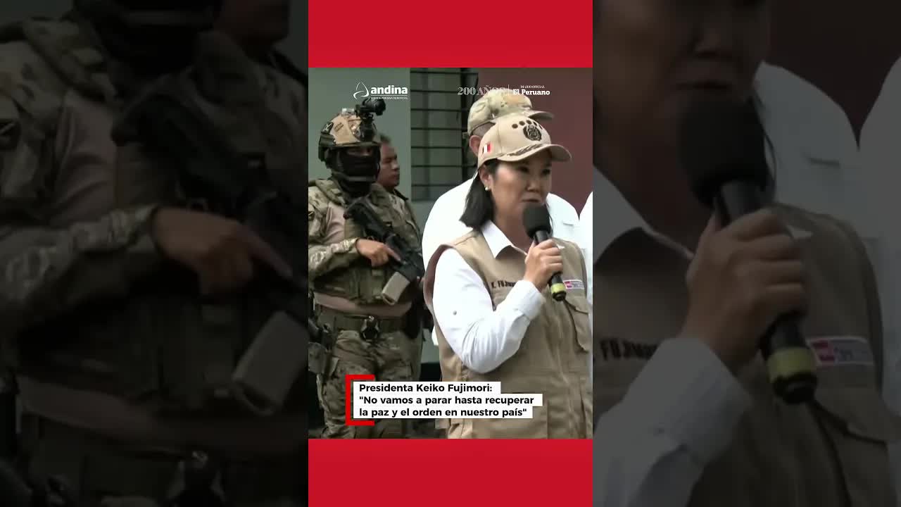 Keiko Fujimori: No pararemos hasta recuperar la paz