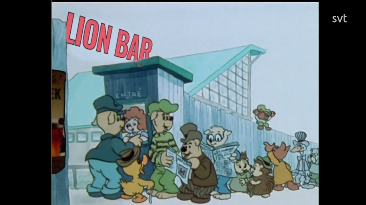 Bamse och Lille Skutt på Lion Bar