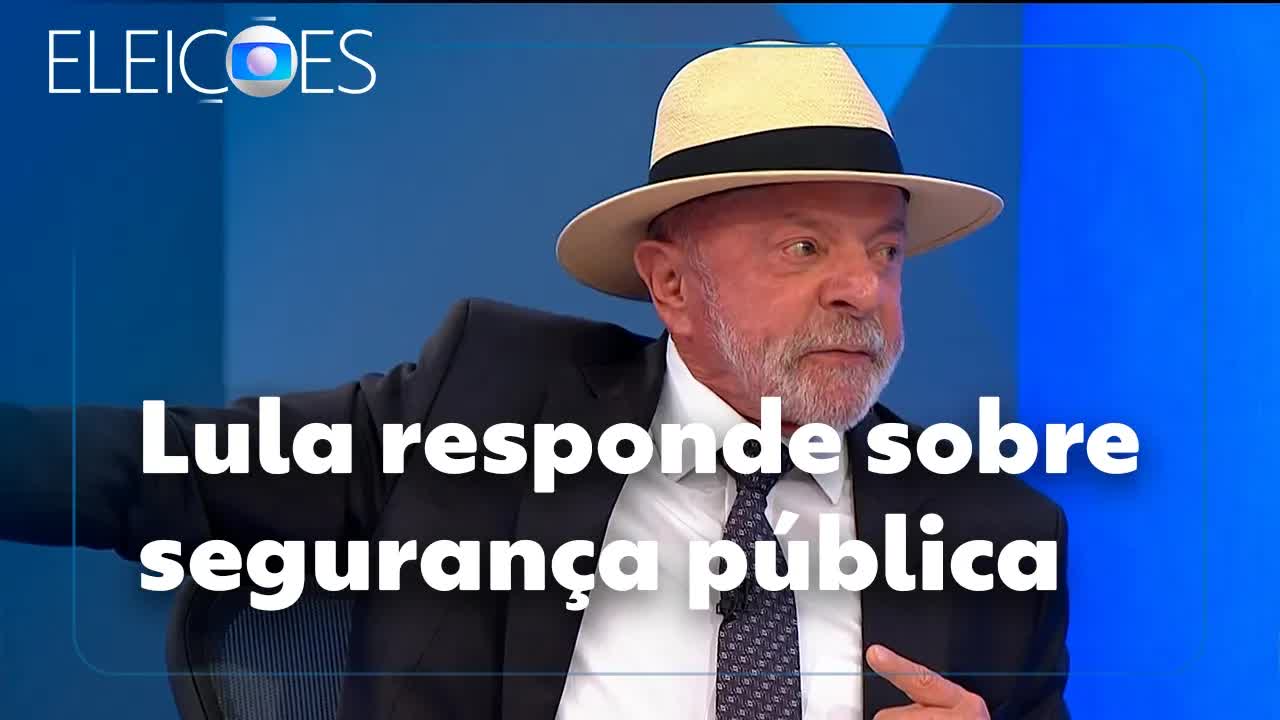 Lula fala sobre segurança pública e crime organizado