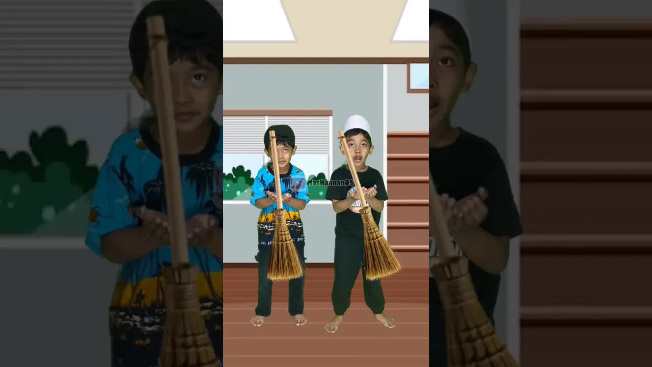 Kegiatan Membersihkan Halaman Rumah