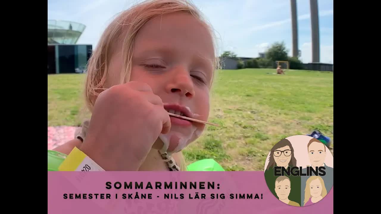 Familjeresa till Skåne och simträning