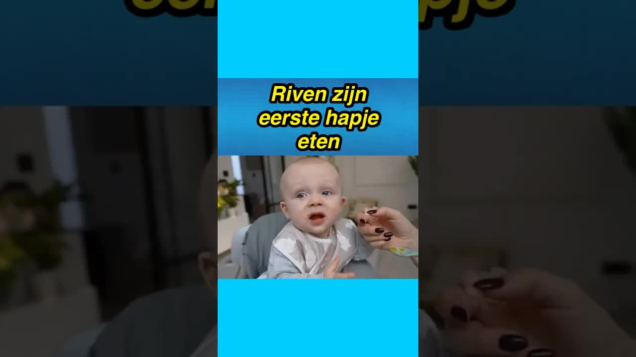 Riven eet voor het eerst een wortel