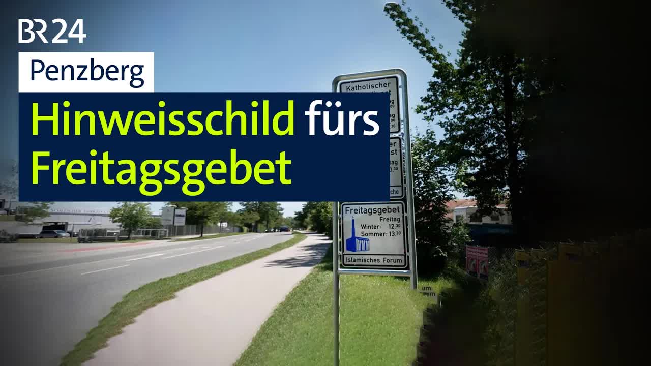 Penzberg stellt erstmals Schild für muslimisches Gebet auf