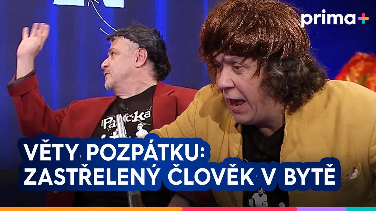 Hra Věty pozpátku: Zastřelený muž v bytě