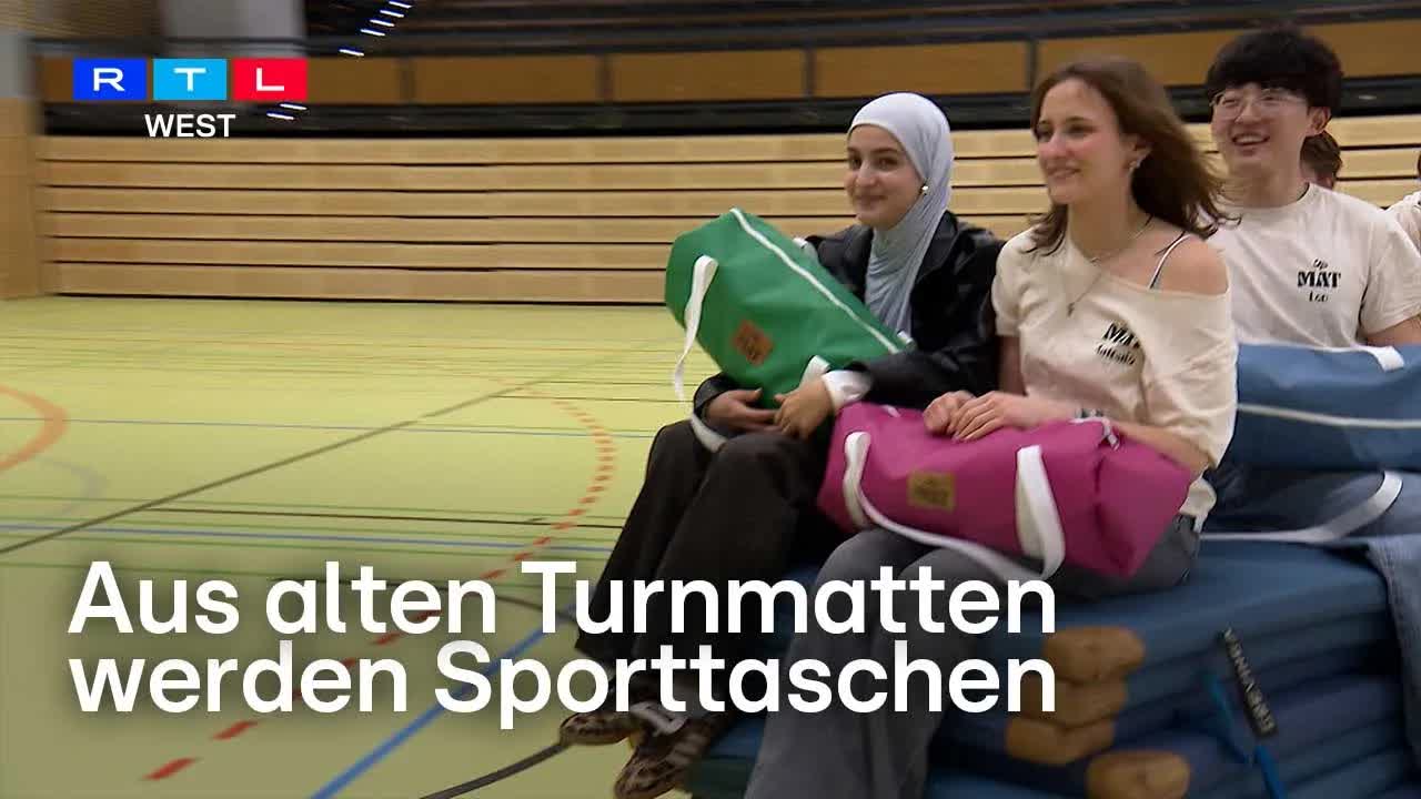 Aus Turnmatten werden Sporttaschen – Schülerfirma im Wettbewerb
