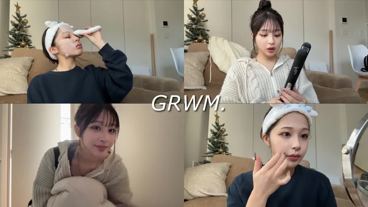 ツヤ肌メイクと新iPhone紹介のGRWM