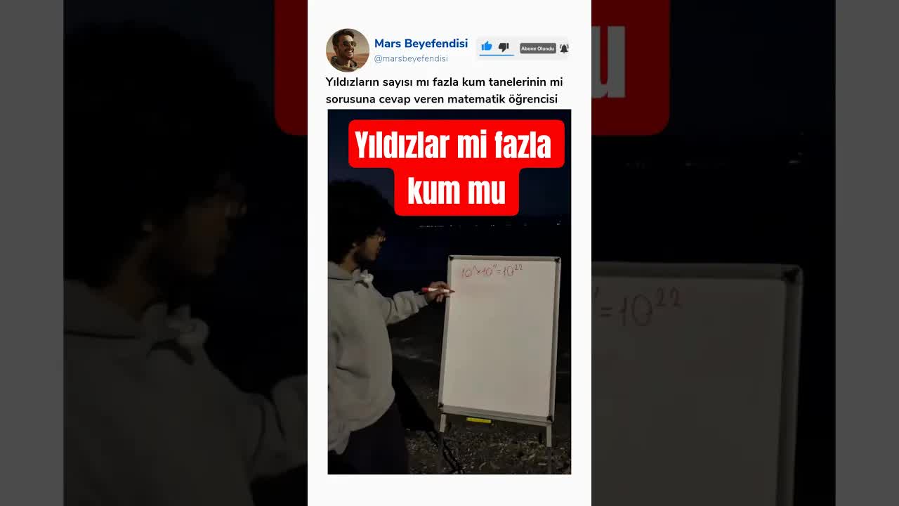 Yıldızların mı fazla, kum tanelerinin mi?