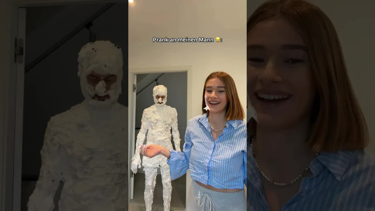 Seine Reaktion auf die Rasierschaum-Prank