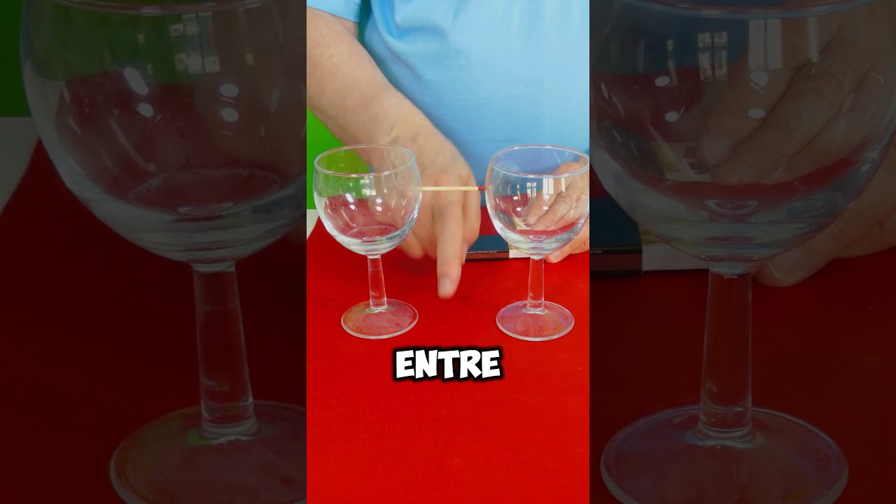 Comment retirer un verre sans faire tomber une allumette