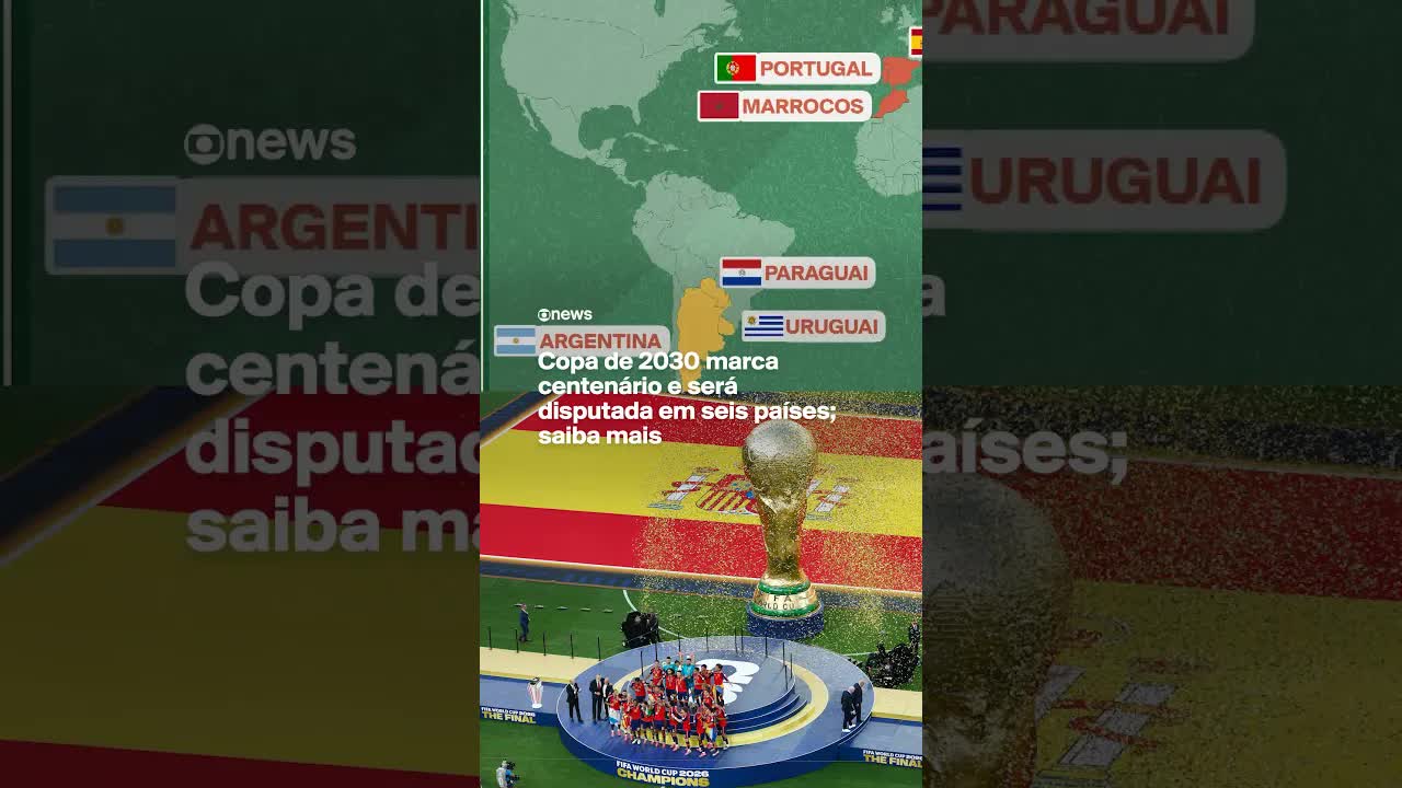 Copa de 2030 será em seis países