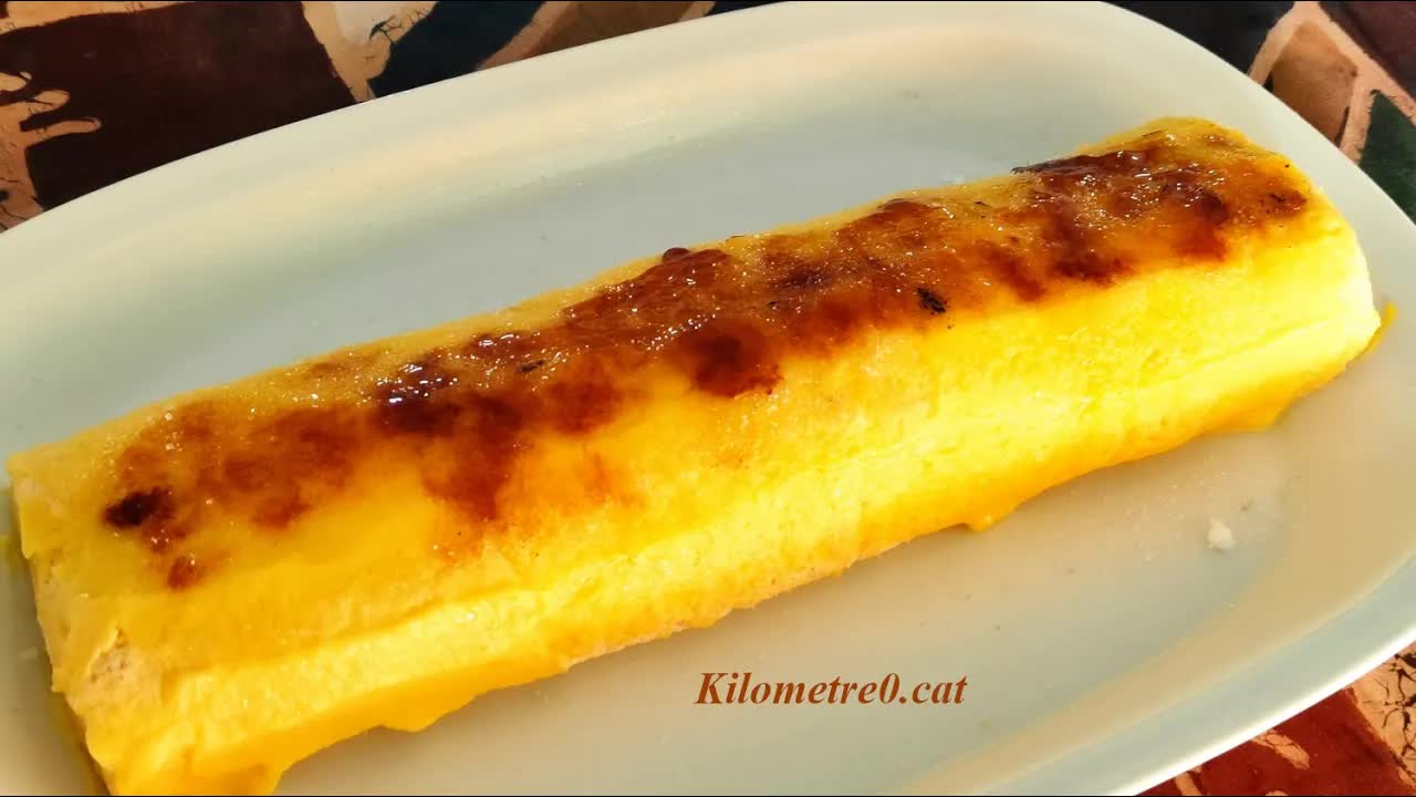 Com preparar el braç de gitano de crema cremada
