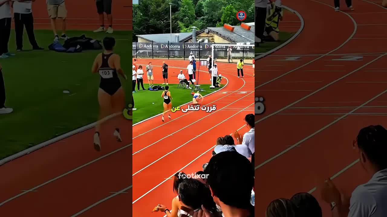 لحظة إنسانية في سباق عدو