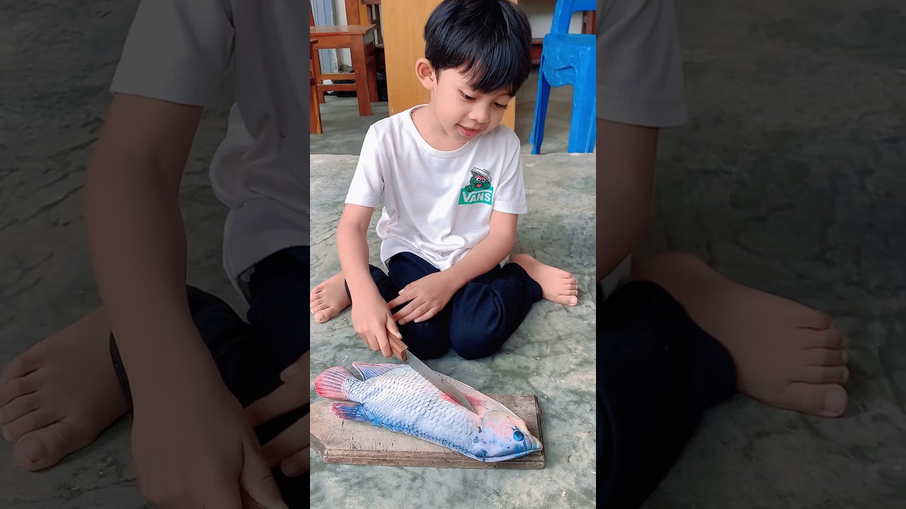 Gawat! Anak Mau Potong Ikan Kesayangan Ayah