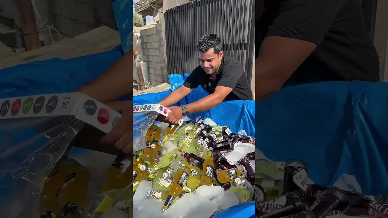 تجهيز مشروب بارد سريع مع رائد الحلاق