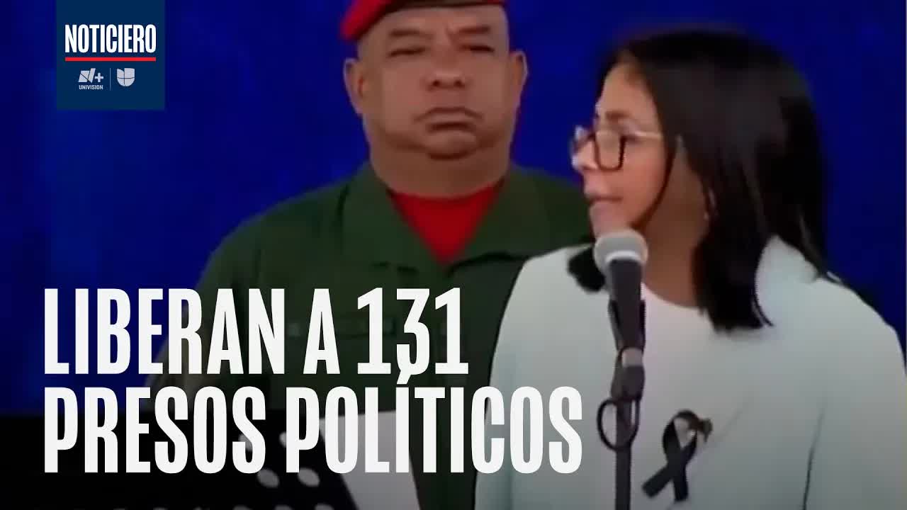 Liberan a 131 presos políticos en Venezuela