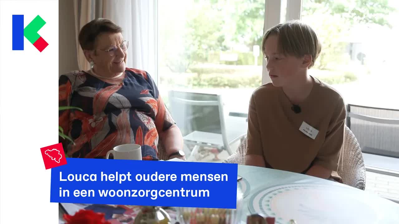 Louca helpt ouderen in woonzorgcentrum