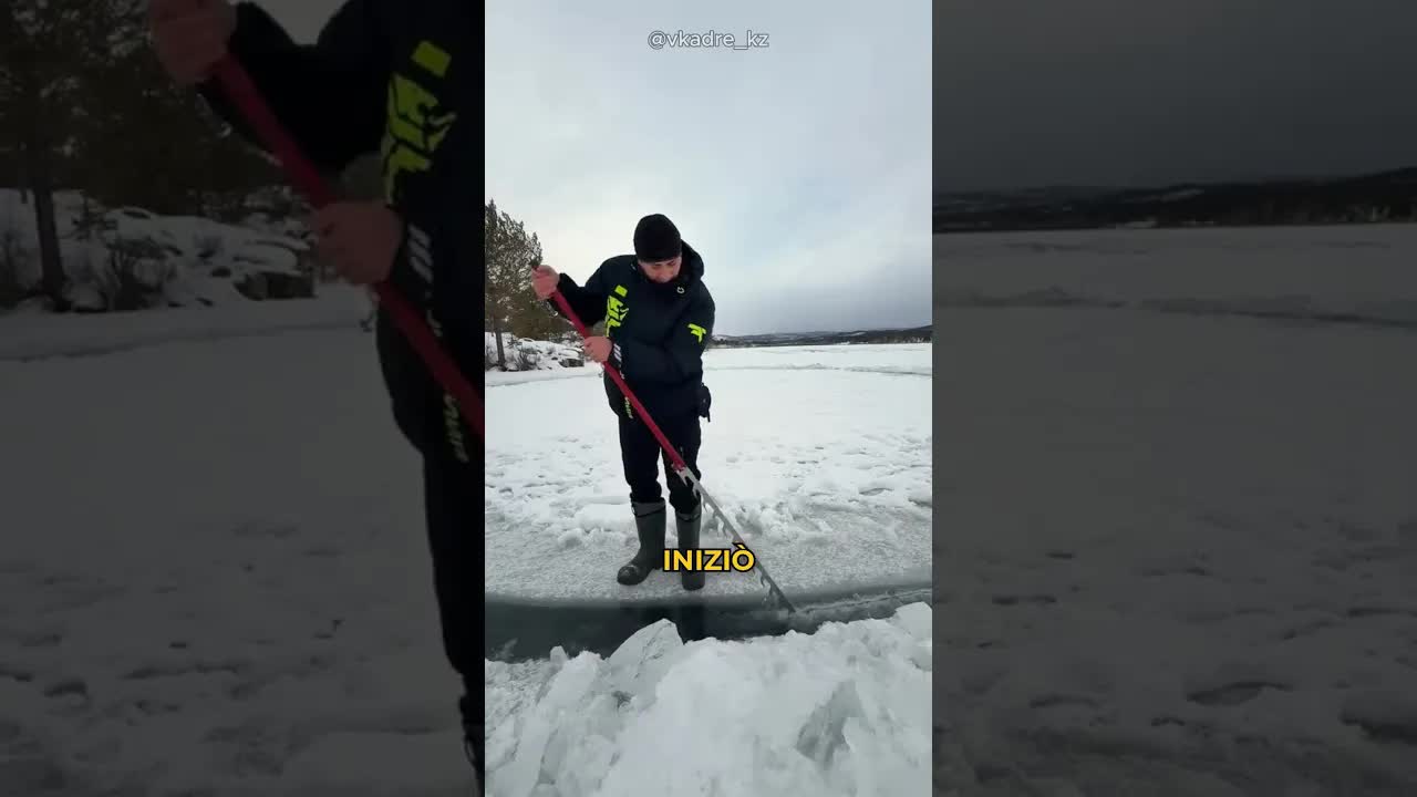L'uomo che ha creato un'isola rotante sul ghiaccio