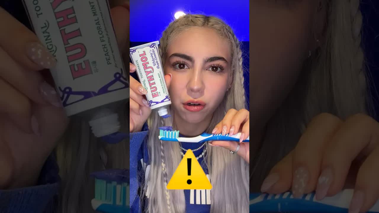 Probé la pasta de dientes de colores