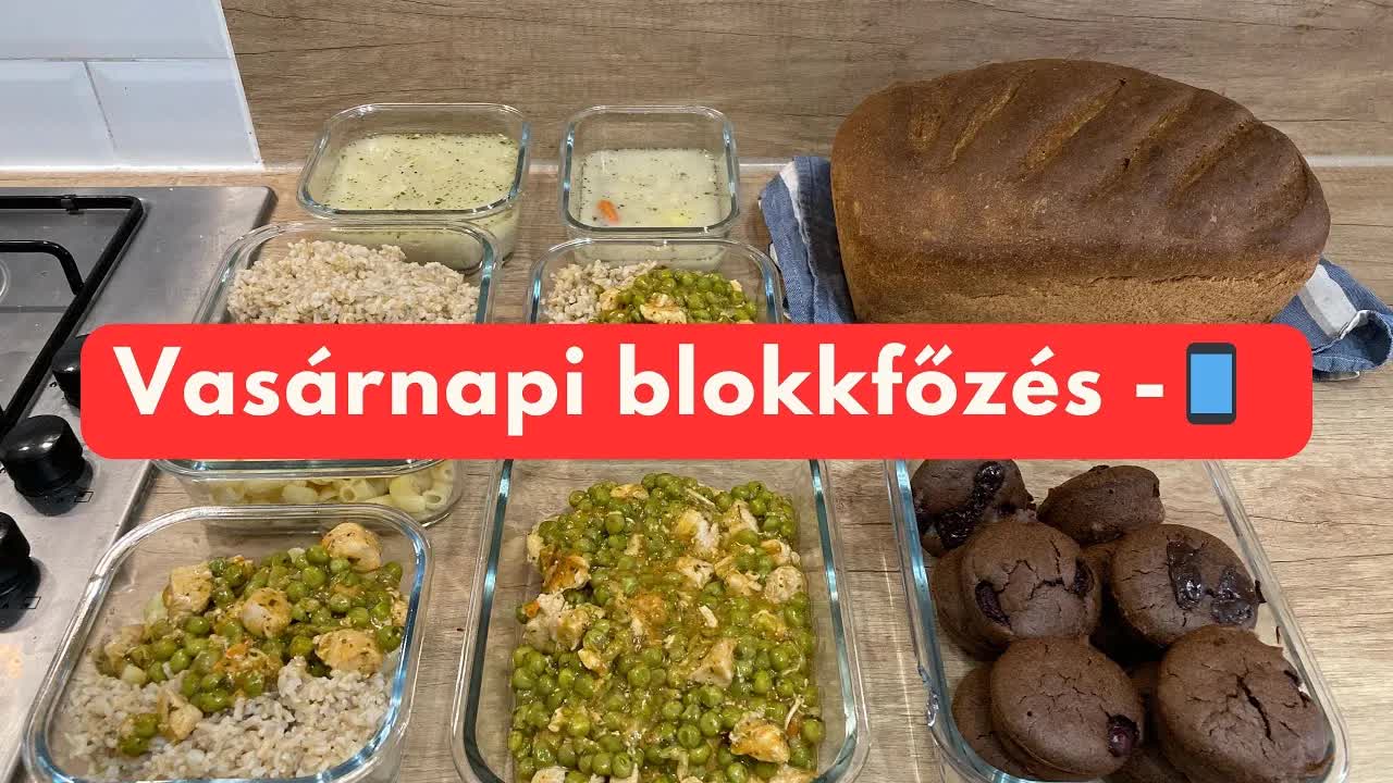 Vasárnapi blokkfőzés: Tokány, kenyér és muffin