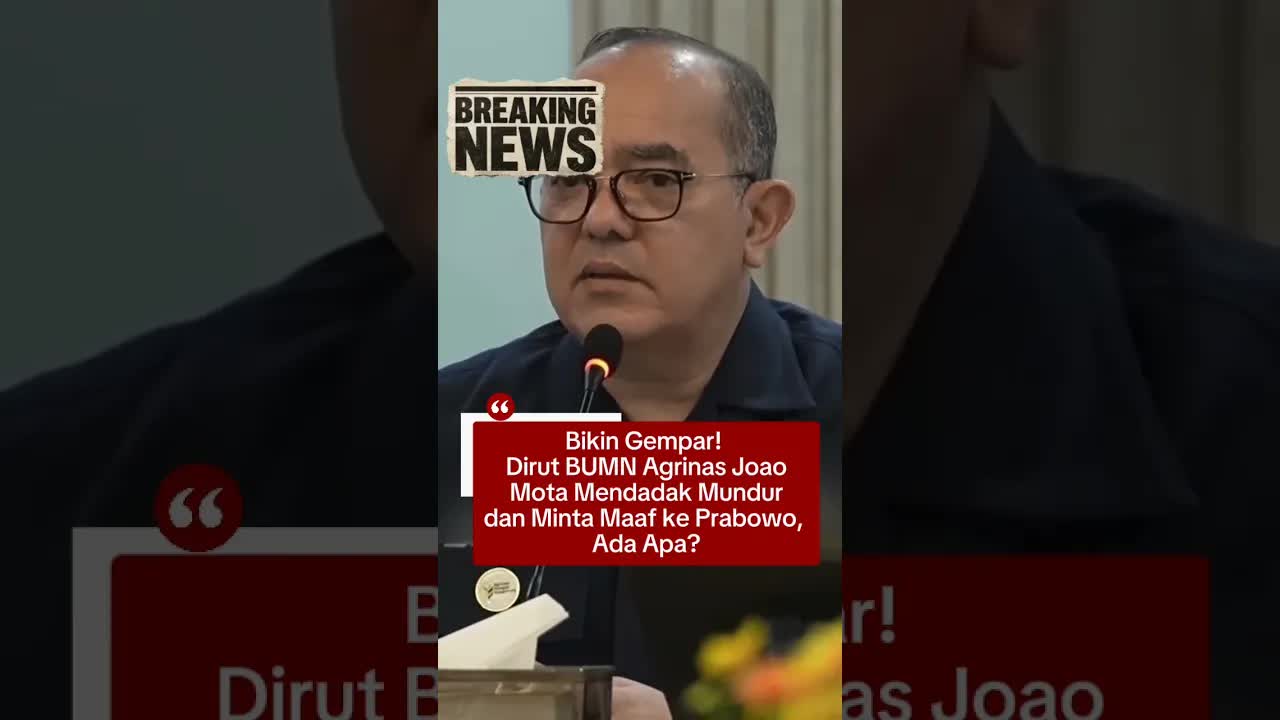 Pengunduran Diri Dirut Agrinas dan Permintaan Maaf