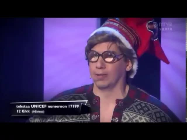 Putous yllätystehtävä Unicef-sketsi