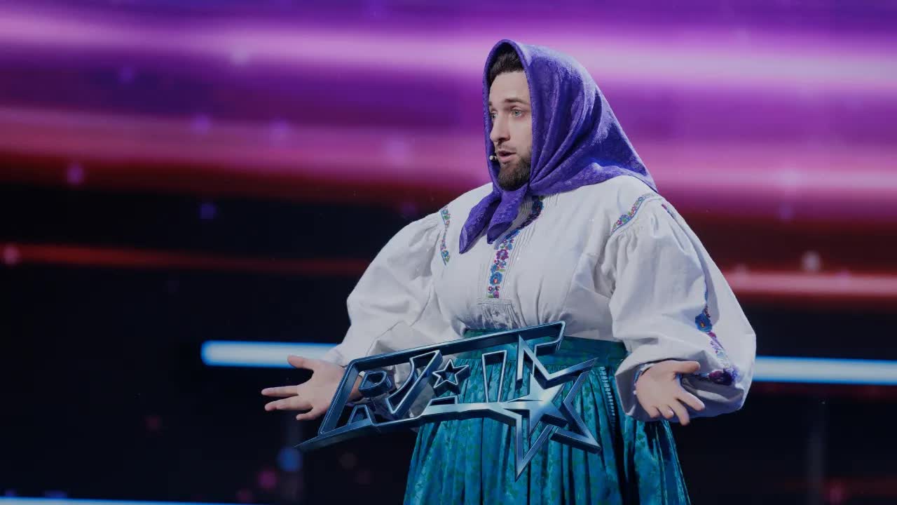 Alexandru Zărăndean face stand-up la Românii au talent