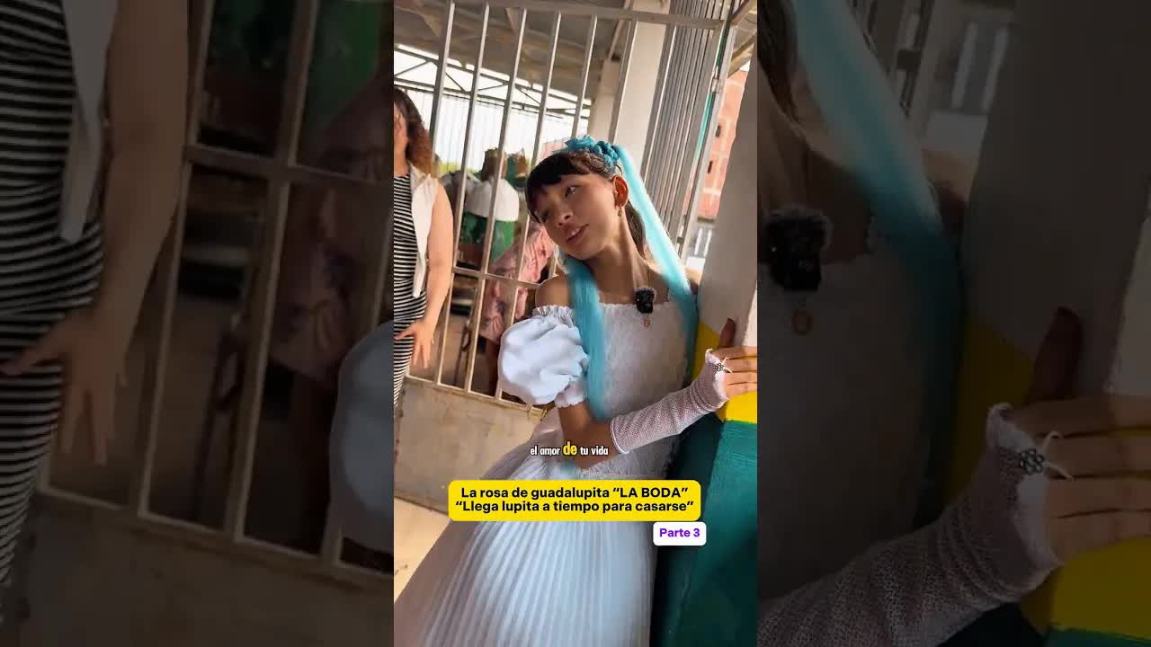 llegando a la boda de la rosa de guadalupita